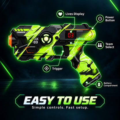 NeonClash™ — Laser Tag Battle Set for the Whole Family
