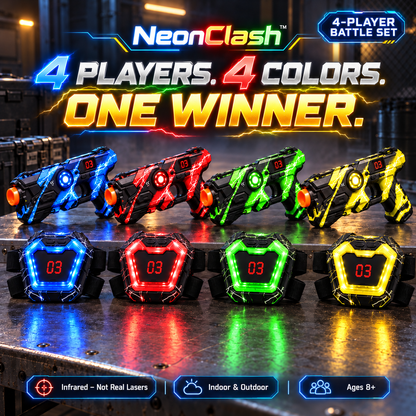 NeonClash™ — Laser Tag Battle Set for the Whole Family