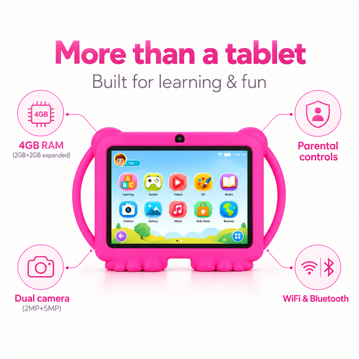 Bumo™ Kids Tablet with Kid-Proof Case